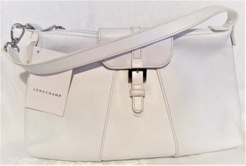 Bolsa Blanca 100% Original Longchamp, Totalmente Nueva