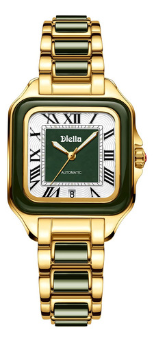 Diella Reloj De Vestir Rectangular Para Mujer, Reloj Automat