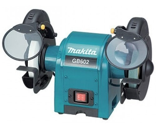 Amoladora Banco Makita Gb602 150mm 250w Con Lupa Luz Afilado