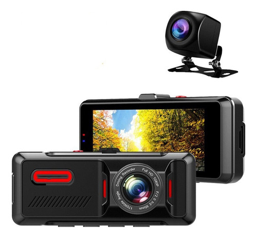 A Lente Dual 1080p Grabadora De Accionamiento De Gran Dash