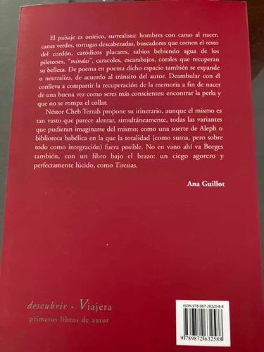 Libro Sonomama Néstor Cheb Terrab Viajera Editorial Poesía