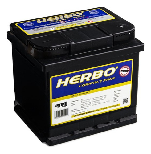 Batería De Auto Herbo 12x55 Instalación Sin Cargo