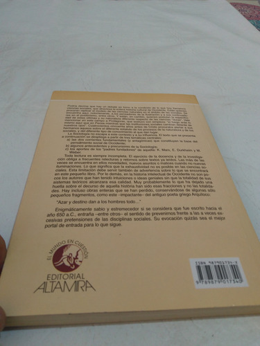 Apuntes De Sociologia Lopez Altamira 2008 Impecable Estado (Usado)