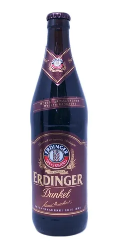 Cerveza Erdinger Dunkel Alemana 500 Ml 5.3% Alc. Vol.