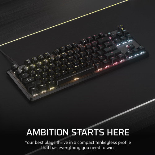Teclado Para Jogos Corsair K70 Core Tkl Rgb Tenkeyless Black