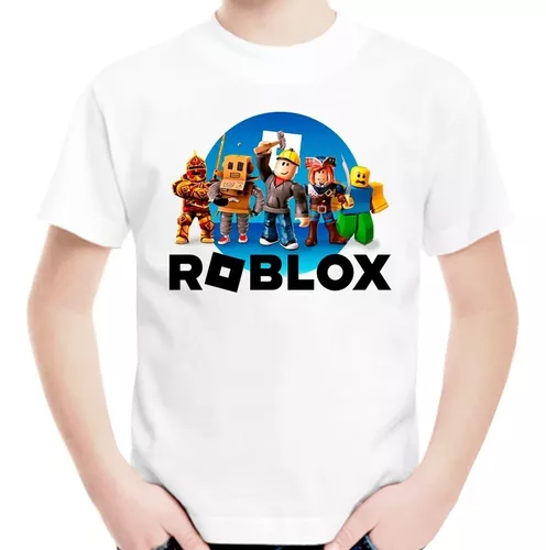 Camiseta Camisa Infantil Roblox Jogo Sandbox Multiplayer New no Shoptime