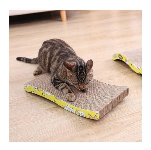 Imagen 2 de 6 de Rascador Gato Cartón Corrugado Rascador Para Gatos Gimnasio