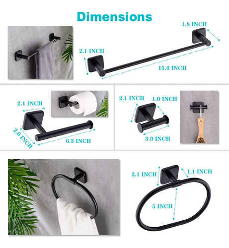 Sus 304 - Juego De Accesorios De Baño De Acero Inoxidable 30