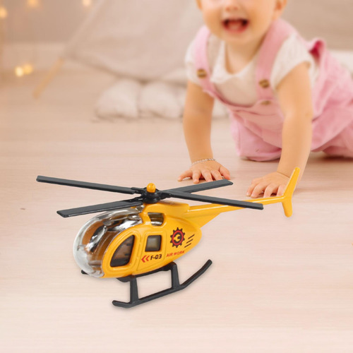 4 Set De Avión Y Helicóptero De Metal Para Niños 4 Piezas