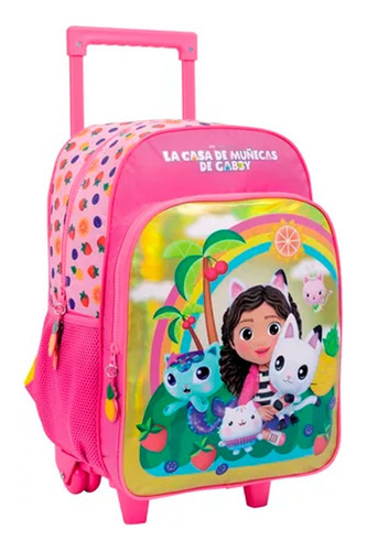 Mochila Con Carro 16 Gaby's Doll Rosa (6389)