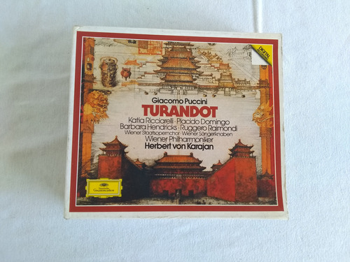 Cd Opera Turandot Puccini 1982 Karajan Placido Domingo Origi