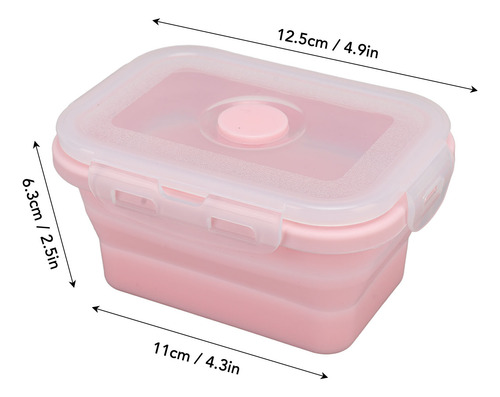 Recipiente Plegable De Silicona Apto Para Microondas