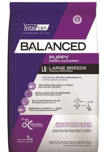 Vital Can Balanced Puppy Large 20 Kg Envios Dogcity