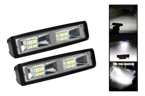 Barra Focos Neblineros Led Blanco 24w Expansion Auto Moto