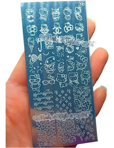 Placas Para Uñas Hello Kitty Stamping Nails