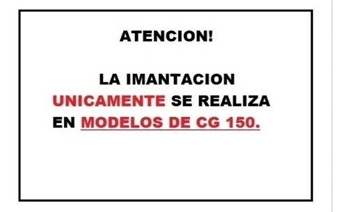 Imagen 3 de 3 de Imantacion Volante Magnetico Honda Cg Titan 125/150