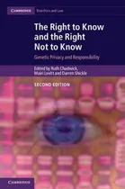 Comprar Libro The Right To Know And The Right Not To Know : Genet...