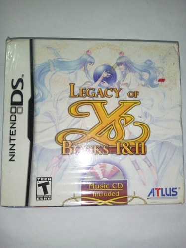 Legacy Of Ys Book 1 Y 2 De Nintendo Ds Caja Instructivo (Usado)