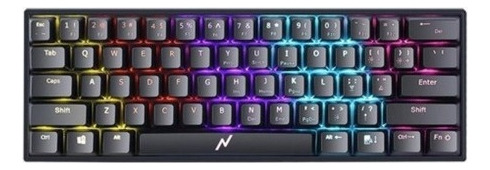 Teclado Gamer Mecanico 60% Pc Rgb Noga Ganon 60% Switch Blue