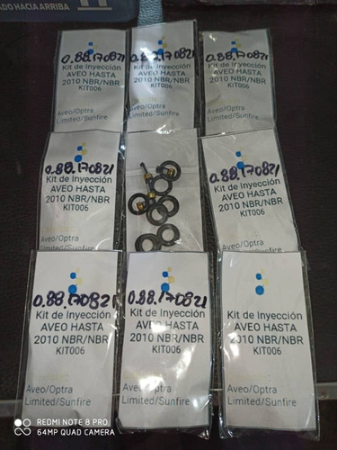 Kit De Oring De Inyectores Aveo 2010 Nbr