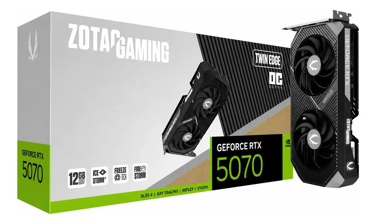 Placa De Vídeo Zotac Gaming Geforce Rtx 5070 12gb Gddr7