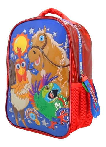 Imagen 3 de 8 de Mochila Espalda Jardin 12puLG Granja Zenon Con Musica Manias