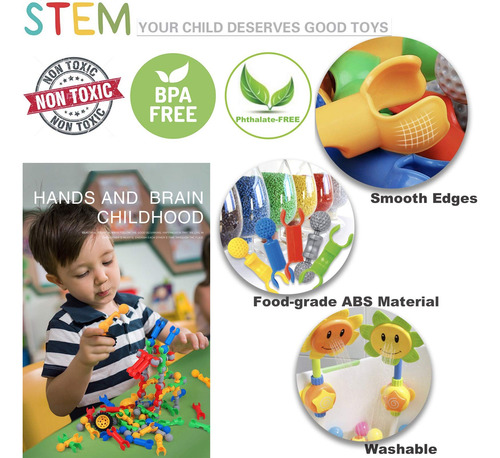 Kit De Bloques De Construcción Afomida Stem Toys 125 Unidade