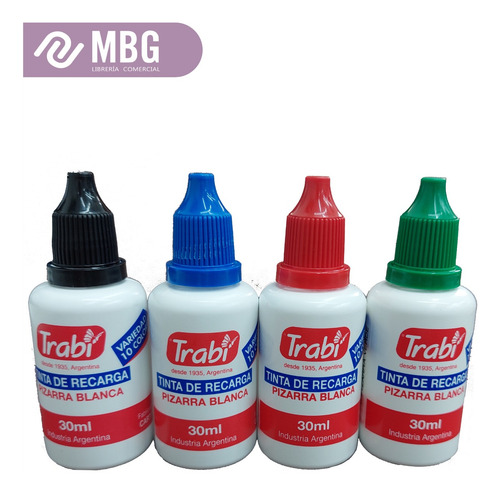 Tinta Trabi Para Recargar Marcadores De Pizarra Blanca 30ml