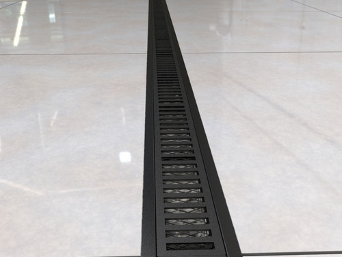 Kit 2 Ralo Linear 10x100 Cm Grelha Aluminio (modular 50cm)