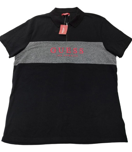 Playera Guess Original De Hombre Talla Xl Color Black.