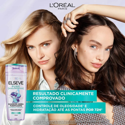 Kit Elseve Pure Hialurônico Shampoo + Condicionador 200ml