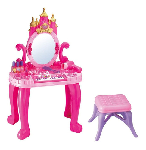 Set Belleza Juguetes Niña Peinadora Juguete Piano Princesas