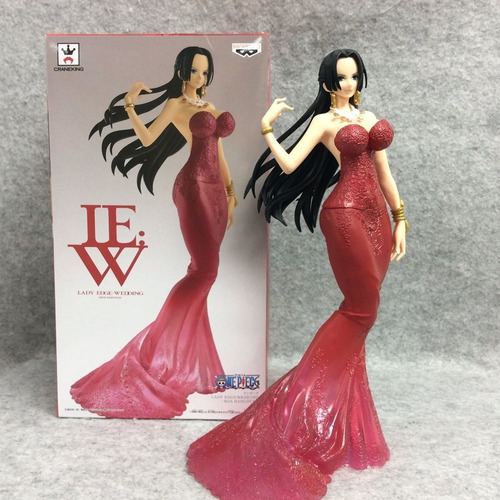 Banpresto Lady Edge Wedding Boa Hancock One Piece Rojo Bordo