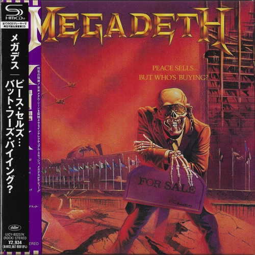 Megadeth Peace Sells But Whos Buying Cd Nuevo Jap Obi Digipa