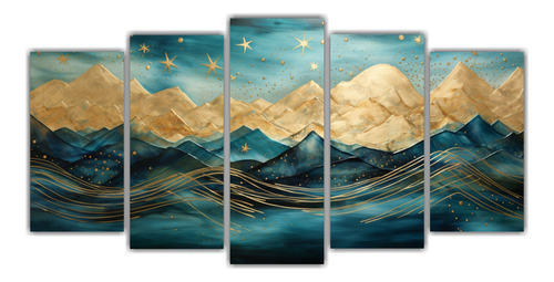 150x75cm Cuadro Impreso Paisaje Montaña Elegante Estilo