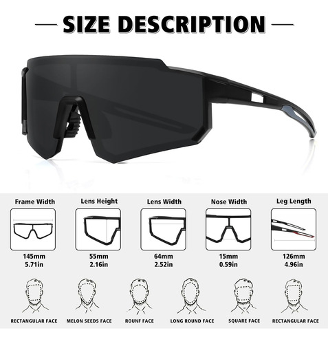 Gafas De Sol Deportivas Polarizadas Storycoast Para Hombr...
