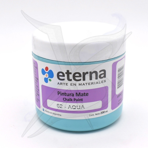 Imagen 1 de 6 de Pintura De Tiza - Eterna 200 Cc Aqua - Xion Store