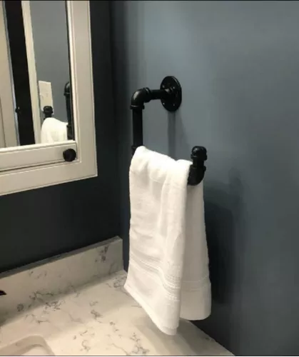 Toallero blanco para baño, toallero de baño, accesorios de baño