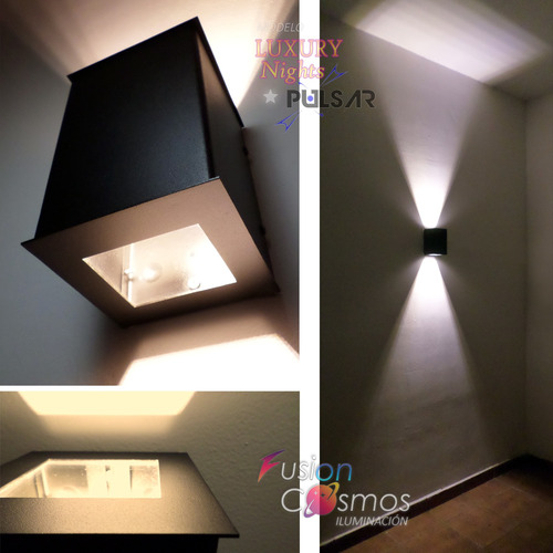 Lampara Exterior Bidireccional Pared Difusor Farol Apto Led