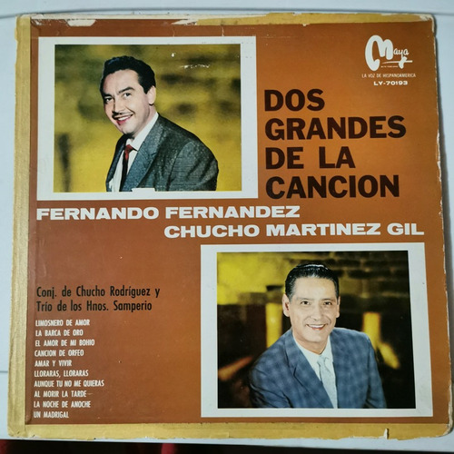 Disco Lp: Fernando Fernandez- Dos Grandes De Cancion