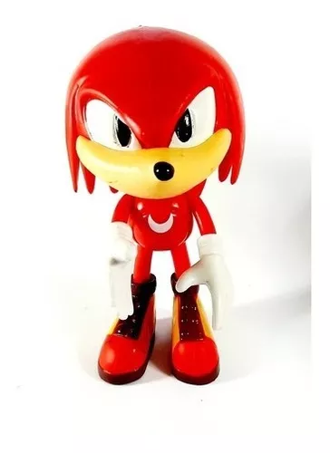 Sonic Vermelho Personagem Sonic Top Blocos Boneco