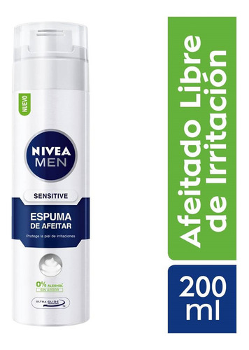 Espuma De Afeitar Nivea Men Sensitive - Frasco 200ml