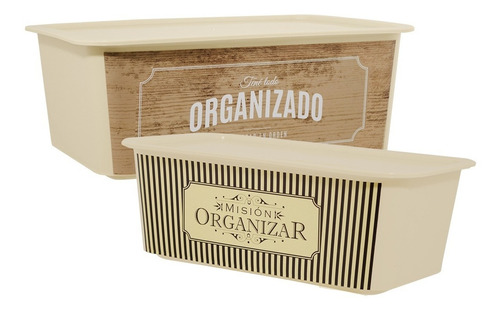 Caja Organizadora X 2 Fashion Deco Nº 2 Y 3 Colombraro