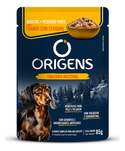 Sachê Origens Para Cães Adulto Pequeno Sabor Frango 85g