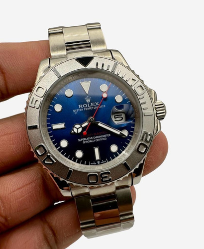 Reloj Premium Rolex Yacht Master Acero / Azul Automatic (Reacondicionado)