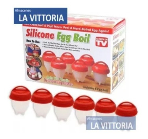 Imagen 4 de 4 de Moldes Para Cocinar Huevos Silicone Egg Boil