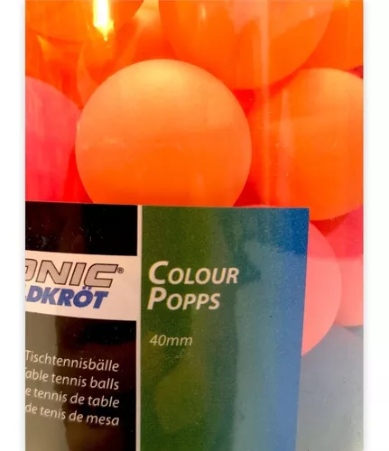 Pelotas Ping Pong Donic Colour Popps X 90 Unidades