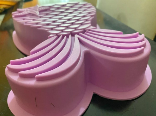 Atrumly Molde de silicona de sirena molde antiadherente para hacer jabón y chocolate molde de simulación de torta de sirena 