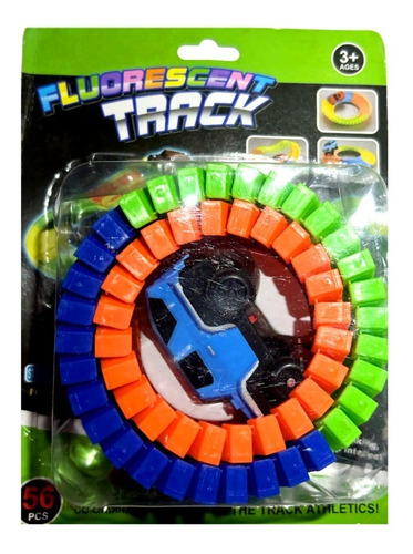 Imagen 2 de 6 de Pista Flexible Encastrable Con Camioneta A Pila
