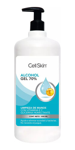 Cell Skin Alcohol Gel 1000 Ml 70% Alcohol